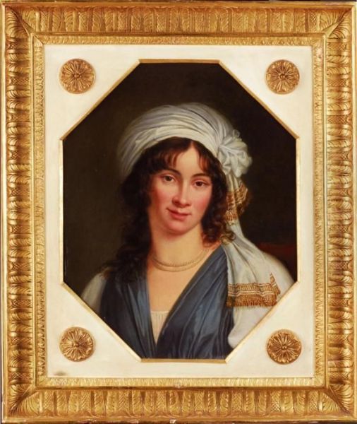 Bildnis Einer Jungen Dame Mit Orientalischem Kopfputz Oil Painting by Elisabeth Vigee-Lebrun