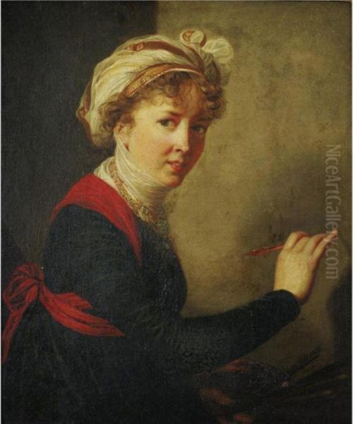 Self Portrait Oil Painting by Elisabeth Vigee-Lebrun