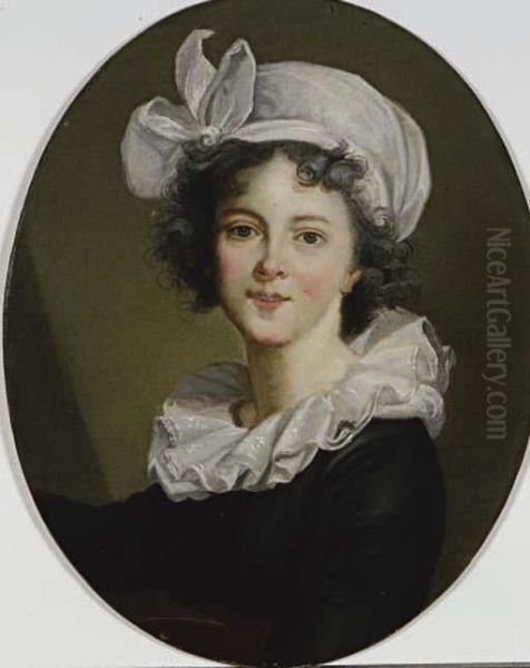 Self-portrait Of The Artist Oil Painting by Elisabeth Vigee-Lebrun