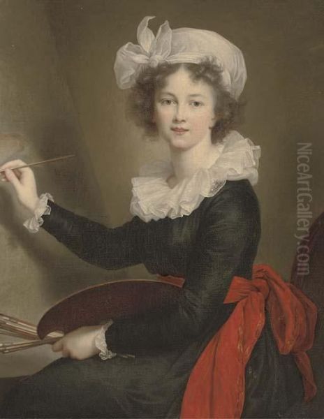 Portrait Of The Artist Oil Painting by Elisabeth Vigee-Lebrun