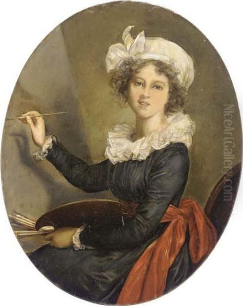 Self-portrait Of The Artist Oil Painting by Elisabeth Vigee-Lebrun