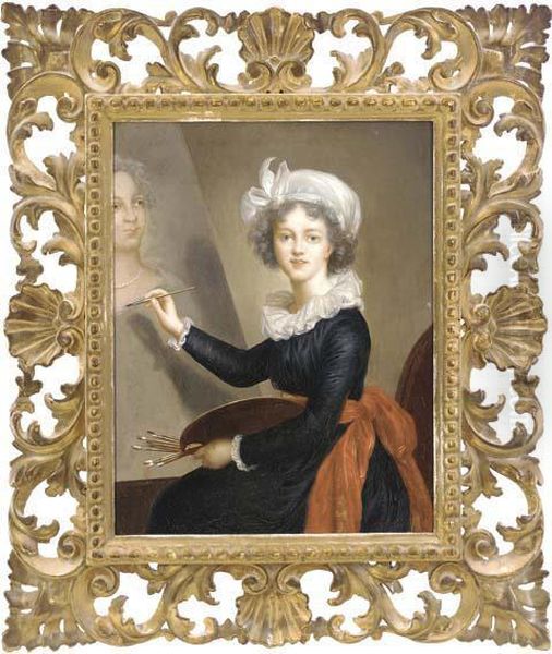 Portrait Of The Artist Oil Painting by Elisabeth Vigee-Lebrun