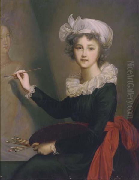 Portrait Of The Artist Oil Painting by Elisabeth Vigee-Lebrun