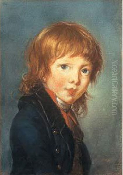 Portrait D'un Jeune Garcon Oil Painting by Elisabeth Vigee-Lebrun