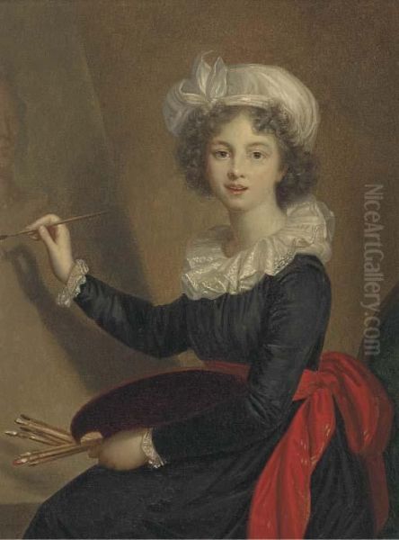 Portrait Or The Artist Oil Painting by Elisabeth Vigee-Lebrun