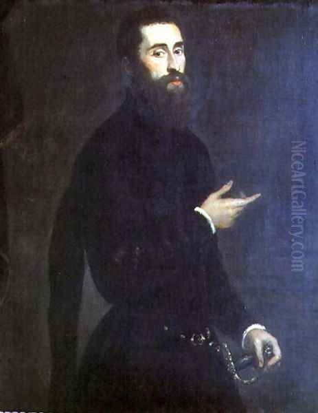 Portrait of a Man Oil Painting by Domenico Tintoretto