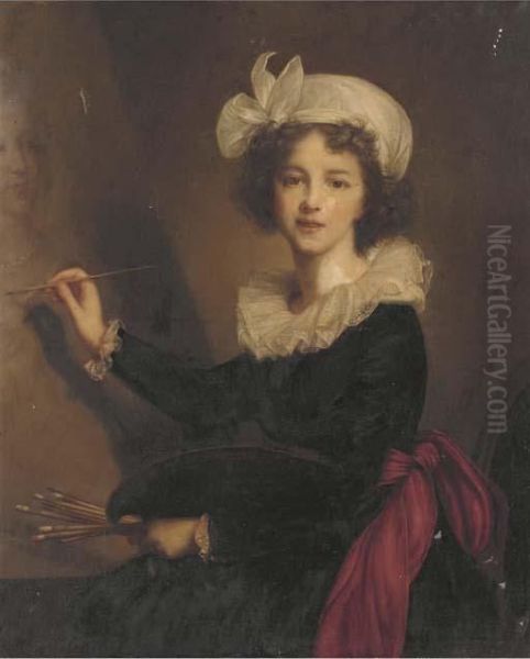 Self Portrait Oil Painting by Elisabeth Vigee-Lebrun