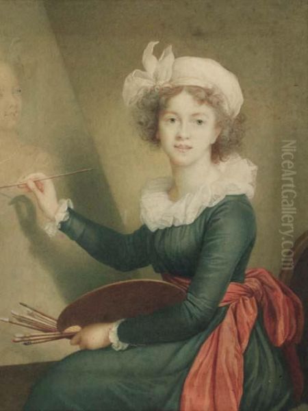 Self Portrait Oil Painting by Elisabeth Vigee-Lebrun