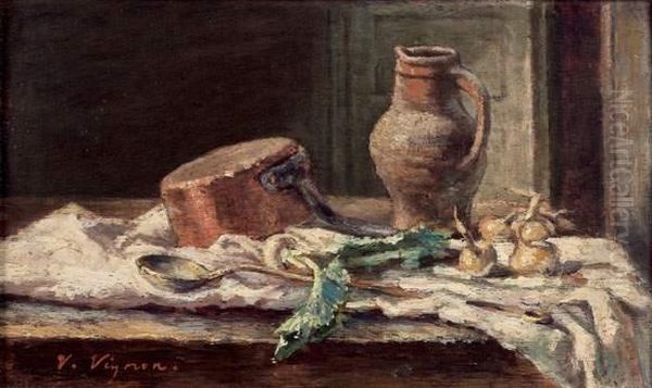 Nature Morte Oil Painting by Claude Vignon