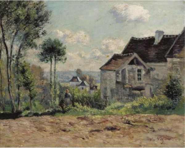 La Ferme Oil Painting by Claude Vignon