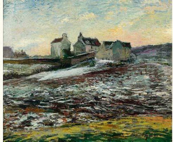 Paysage A Pontoise Oil Painting by Claude Vignon