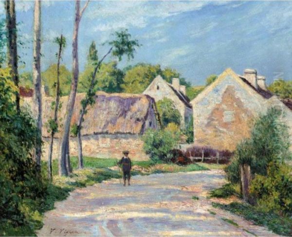 Entree De Village Oil Painting by Claude Vignon