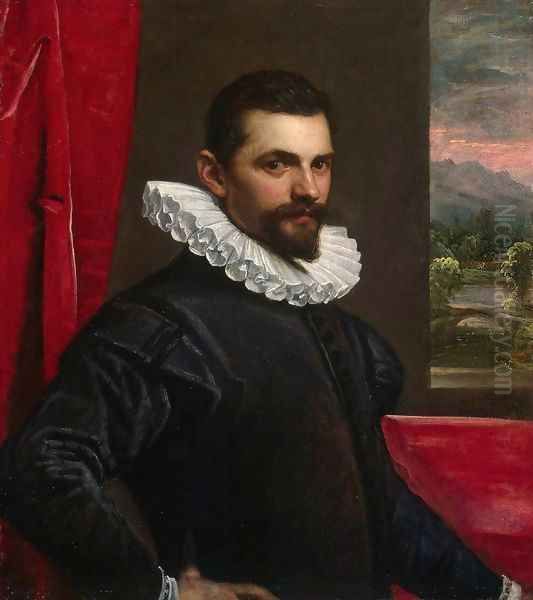 Portrait of a Man 2 Oil Painting by Domenico Tintoretto