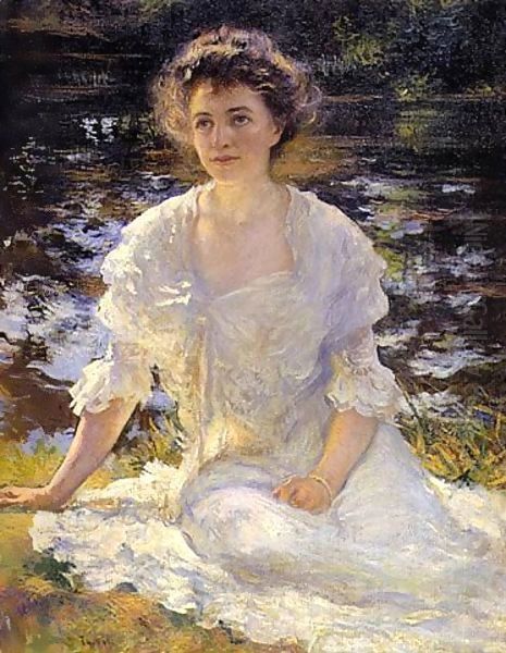 Eleanor Hyde Oil Painting by Edmund Charles Tarbell