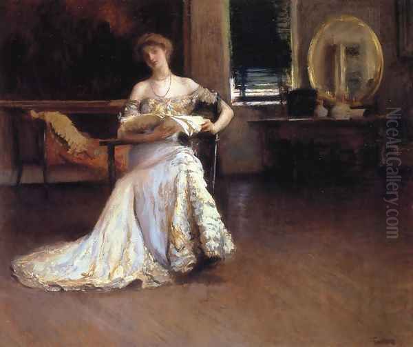 Quiet Afternoon Oil Painting by Edmund Charles Tarbell