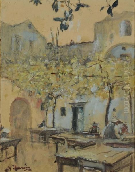 Interno Di Osteria Oil Painting by Gennaro Villani