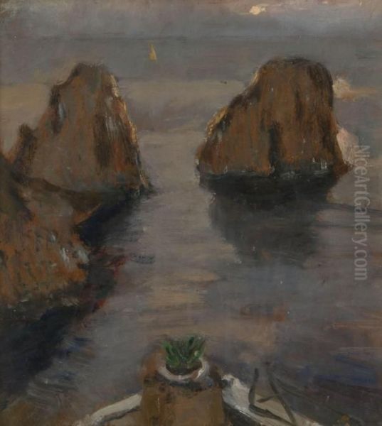 Capri Oil Painting by Gennaro Villani