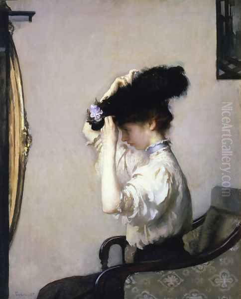 Preparing for the Matinee, 1907 Oil Painting by Edmund Charles Tarbell