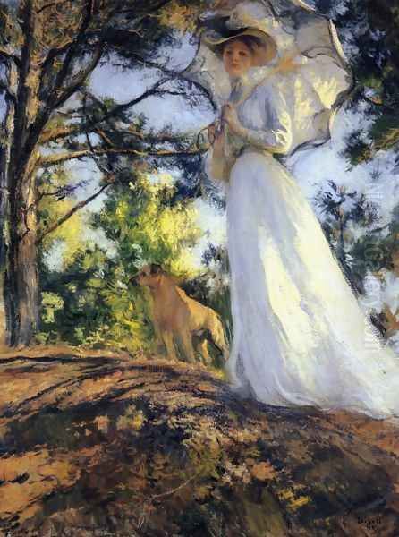 On Bos'n's Hill Oil Painting by Edmund Charles Tarbell