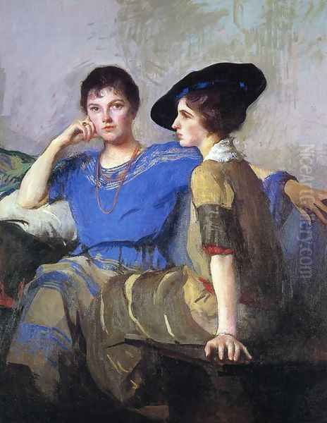 The Sisters Oil Painting by Edmund Charles Tarbell