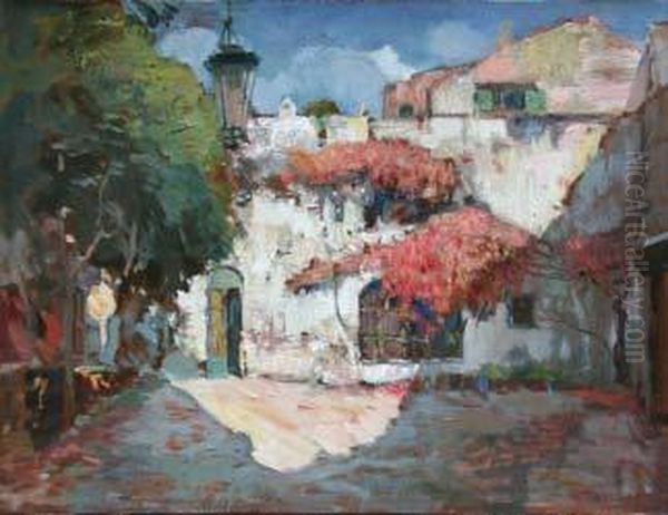 Cortile Rosso Oil Painting by Gennaro Villani