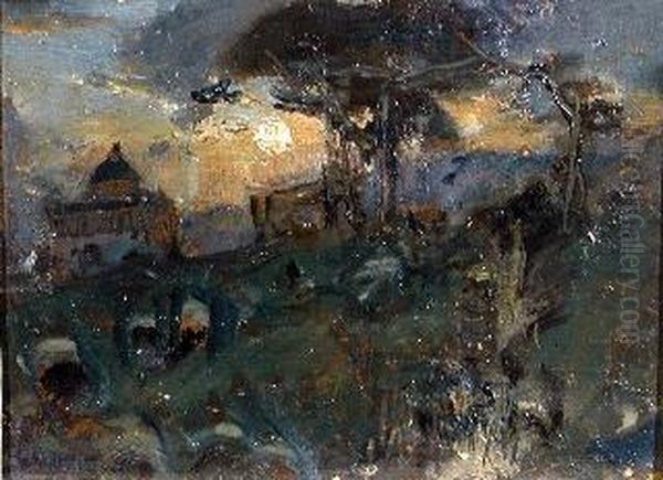 Notturno Oil Painting by Gennaro Villani