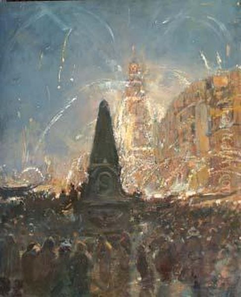 Festa Di Piazza Oil Painting by Gennaro Villani