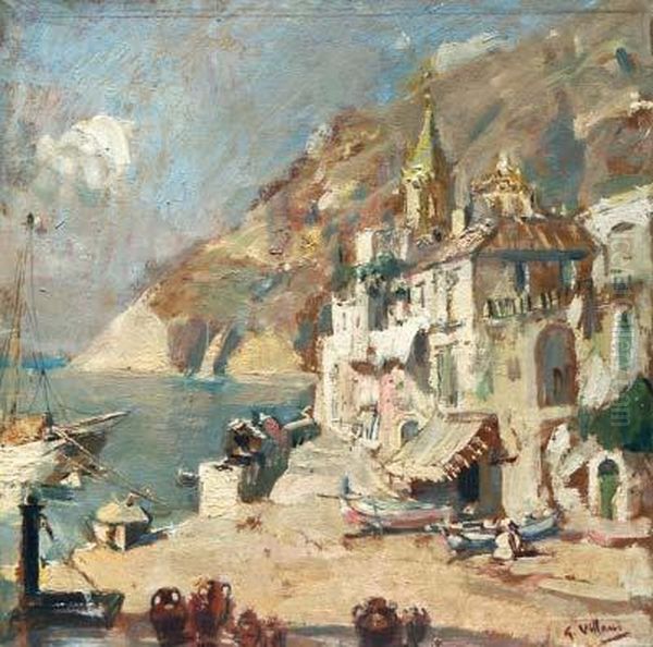 Positano Oil Painting by Gennaro Villani