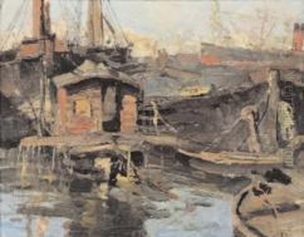 Il Porto Oil Painting by Gennaro Villani