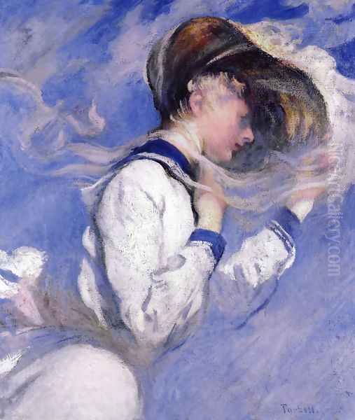 Summer Breeze Oil Painting by Edmund Charles Tarbell