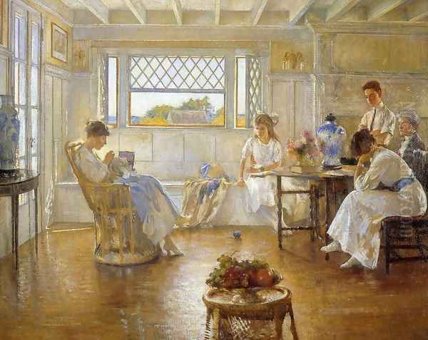 My Family Oil Painting by Edmund Charles Tarbell