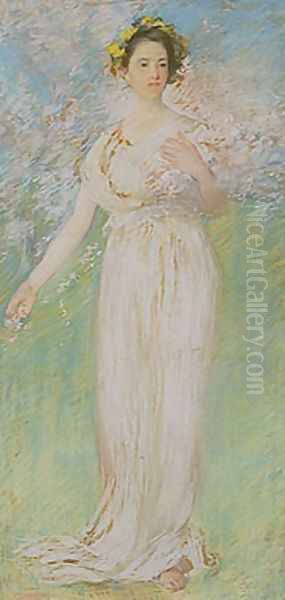 The Symbol of Spring Oil Painting by Edmund Charles Tarbell