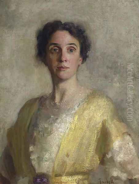 Lady in Yellow (Mrs. Codman) Oil Painting by Edmund Charles Tarbell