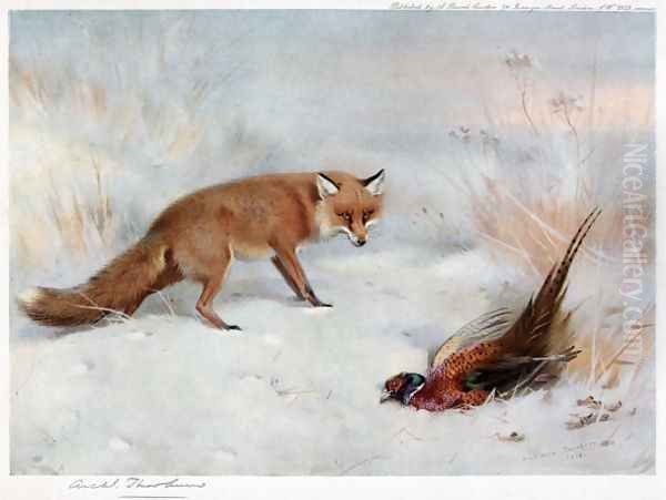 The Windfall Oil Painting by Archibald Thorburn