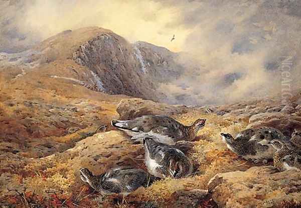 Danger Aloft Oil Painting by Archibald Thorburn