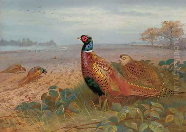 The Sentinel Oil Painting by Archibald Thorburn