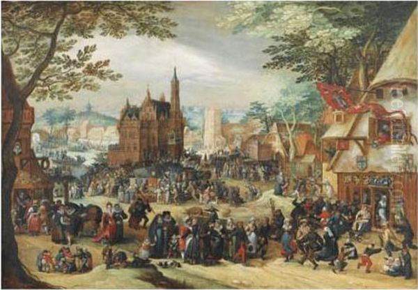 La Kermesse De La Saint-georges Oil Painting by David Vinckboons