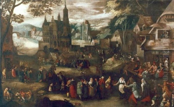 Kermesse Scene Oil Painting by David Vinckboons