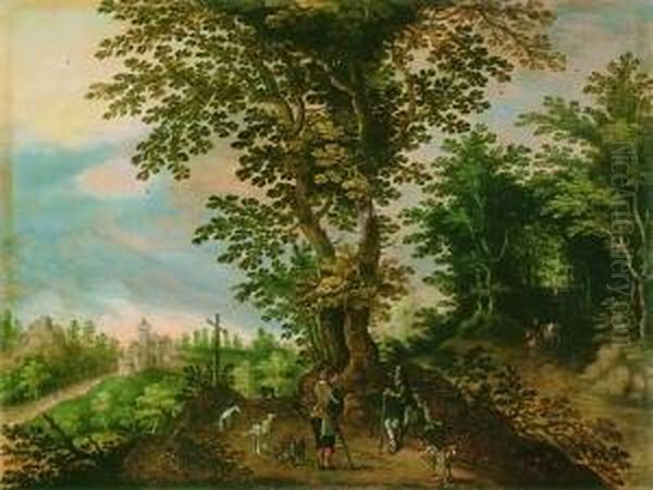 Waldlandschaft Oil Painting by David Vinckboons