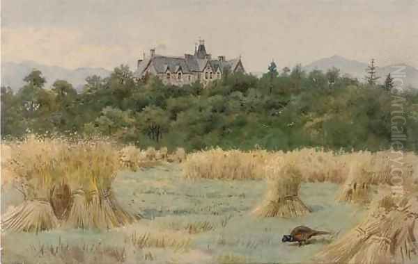 Dundarroch Lodge, Pitlochry, Perthshire Oil Painting by Archibald Thorburn