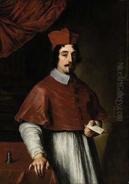 Ritratto Del Cardinale Francesco Nerli Oil Painting by Jacob Ferdinand Voet