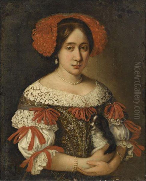 Portrait Of A Lady Oil Painting by Jacob Ferdinand Voet