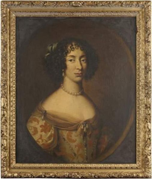 Portrait Presume De Marie Mancini Oil Painting by Jacob Ferdinand Voet