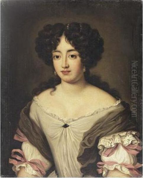 Portrait De La Duchesse Giacinta Conti Cesi Oil Painting by Jacob Ferdinand Voet