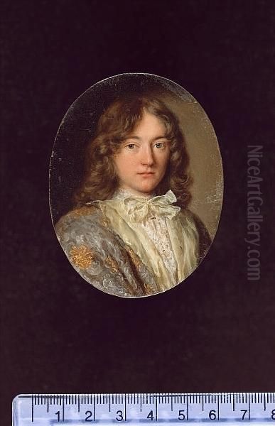 Portrait Of A Gentleman, 
Small-bust-length, In A Gold And Silver Robe With Naples-yellow Lining Oil Painting by Jacob Ferdinand Voet