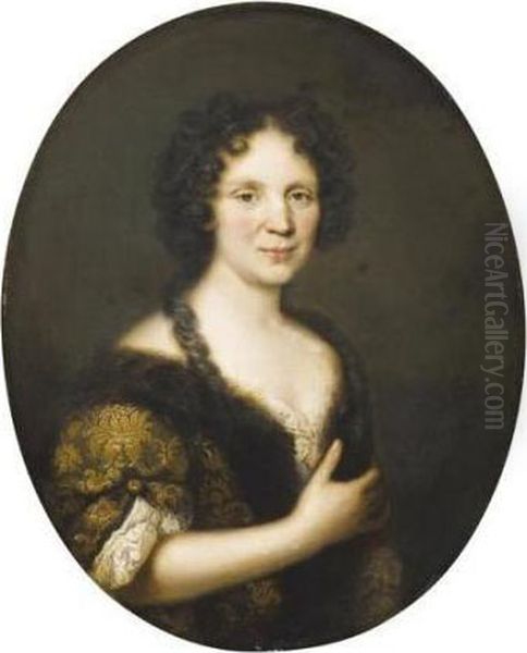 Portrait De Femme Oil Painting by Jacob Ferdinand Voet