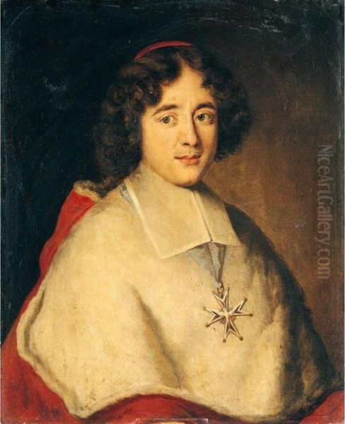 Portrait Of Cardinal De Bouillon Oil Painting by Jacob Ferdinand Voet