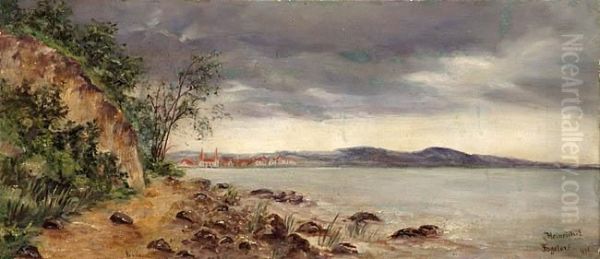 Miasteczko Nad Brzegiem Morza Oil Painting by Heinrich Vogeler