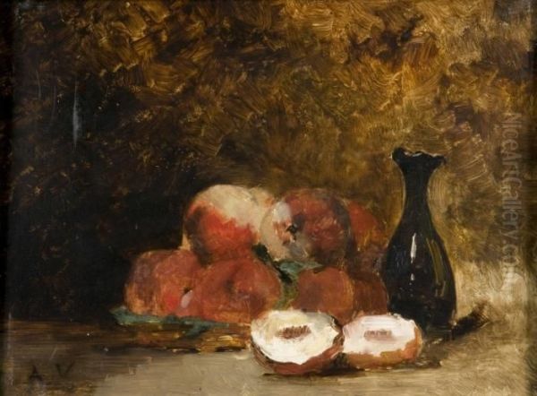 Nature Morte Aux Poires Oil Painting by Antoine Vollon