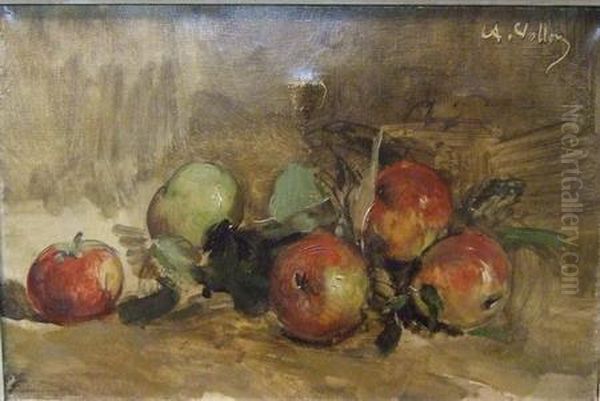 Nature Morte Aux Pommes Oil Painting by Antoine Vollon